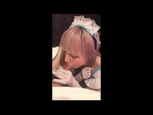 ❤️ Японський ідол [маюка], французький костюм покоївки, частина 1, мінет і дрочка з лосьйоном Порно у нас